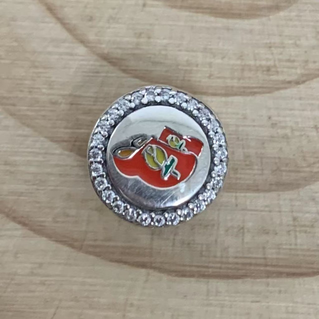 Pandora Holland Enamel Dangle Charm Pendant S925 Silver Jewelry 45$